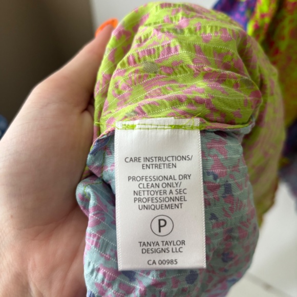 Tanya Taylor Cordelia Pleated Asymmetrical Floral Dress S - Picture 5 of 5